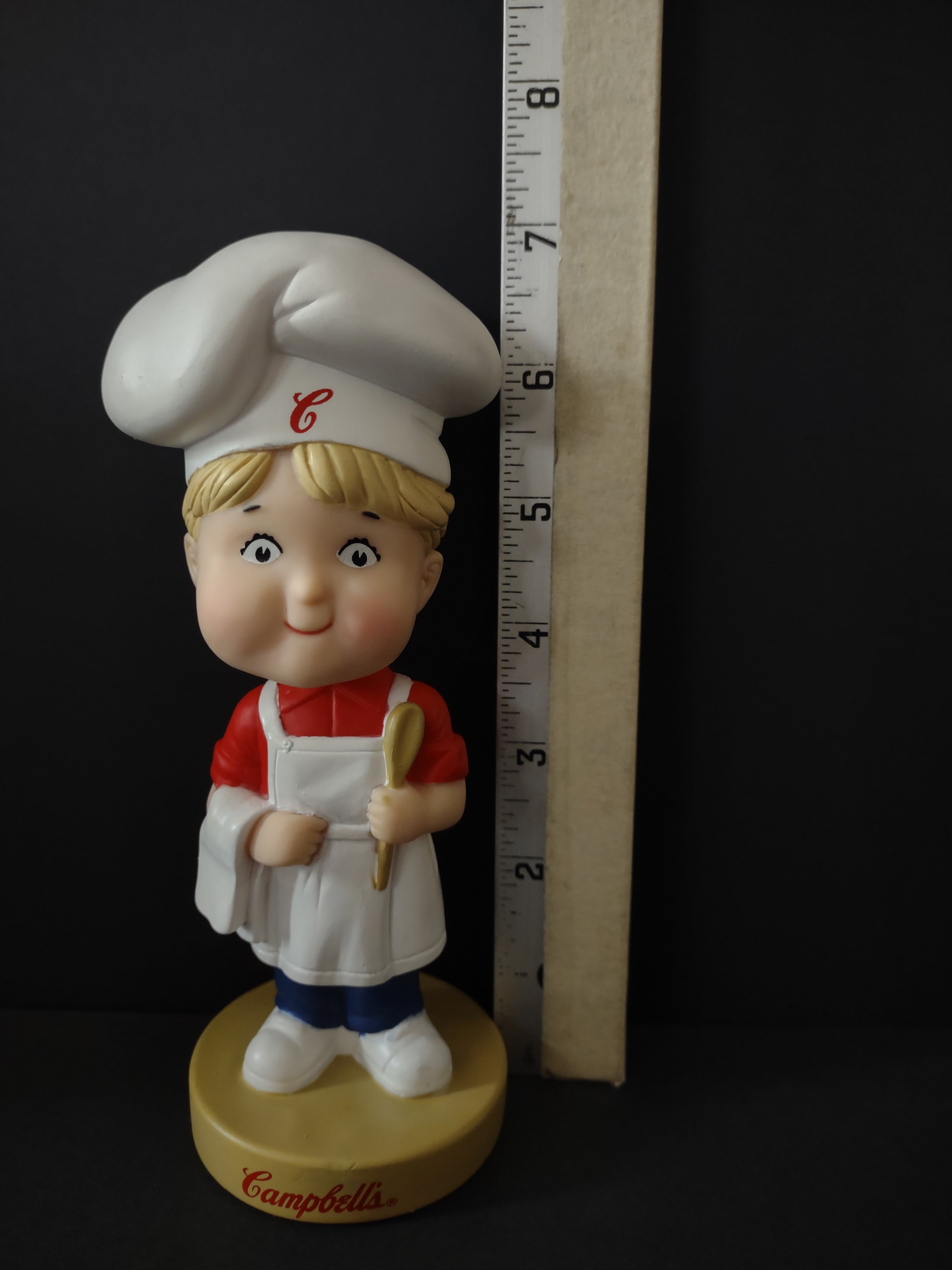 Vintage Christmas 2002 Campbells Collectible Bobble Head Boy (Lot 4713)
