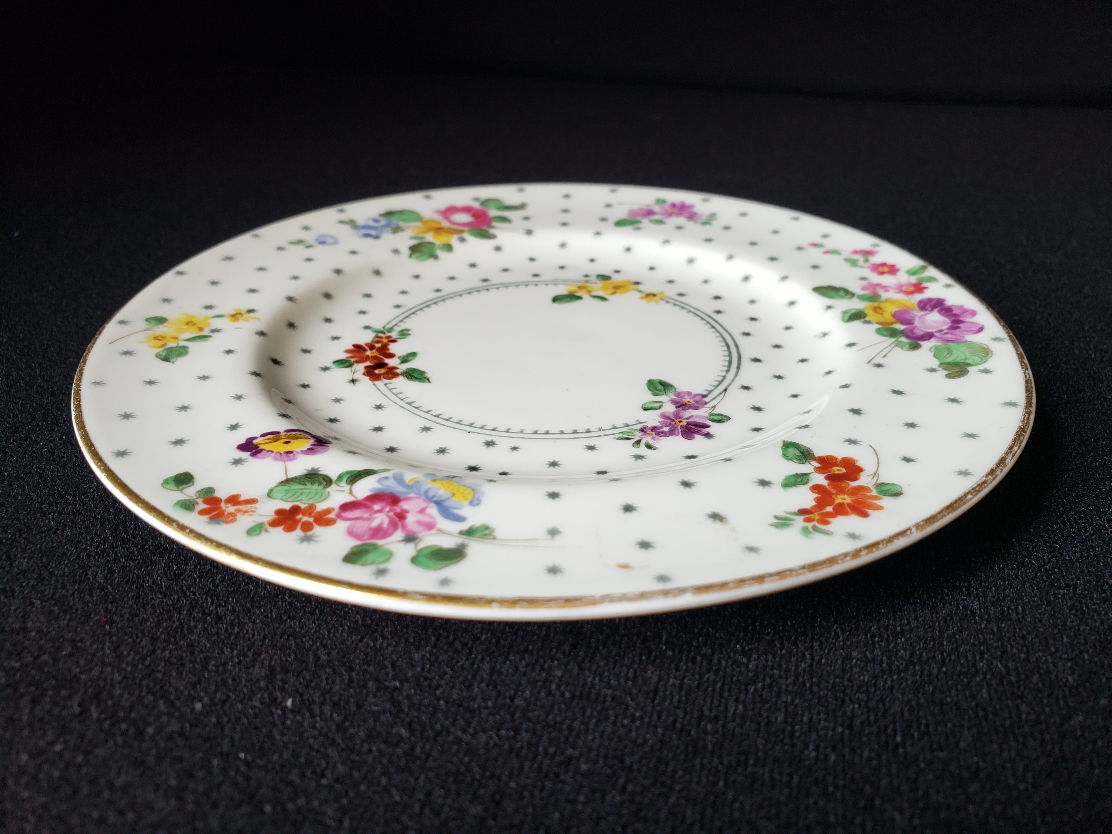 Vintage Royal Worcester Astral Stars Bread or Dessert Plate 6" (lot 2083)