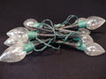 Christmas Pathway String Stake Lights 7 Ft 10 Lights Large Clear Bulb (lot 3286