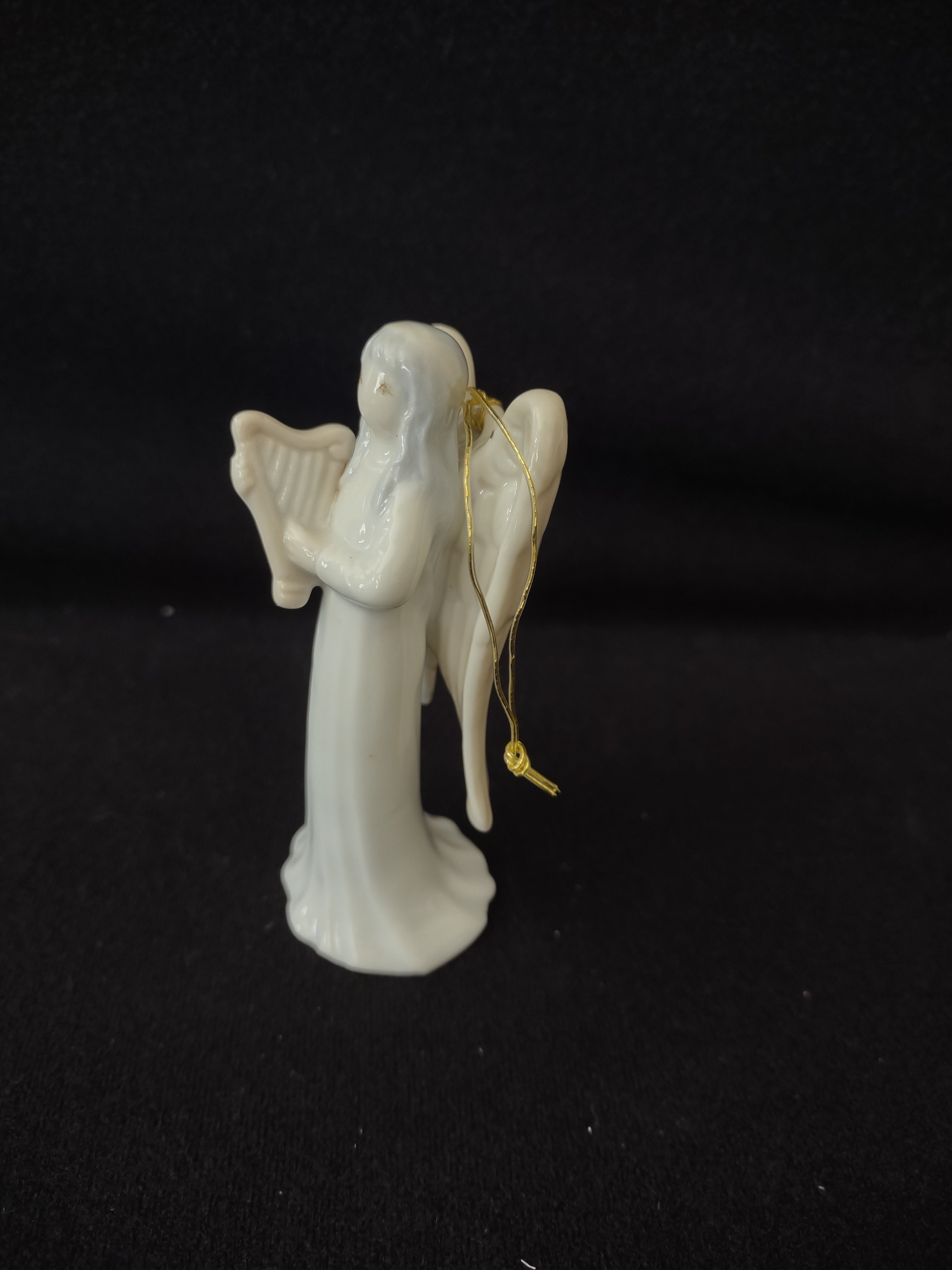 Vintage 1985 Christmas Ornament Flavia Angel Harp (Lot 4135)