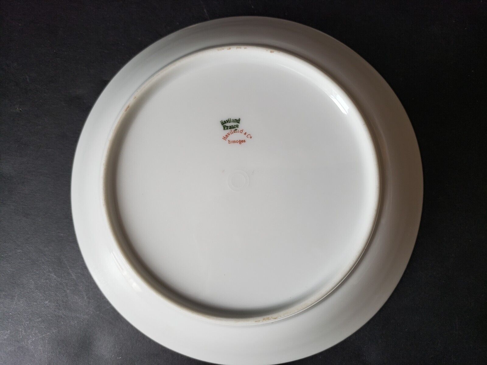 Haviland Limoges France 3 x Coupe Soup Plate Gold Trim Pink Rose Garland lot 568