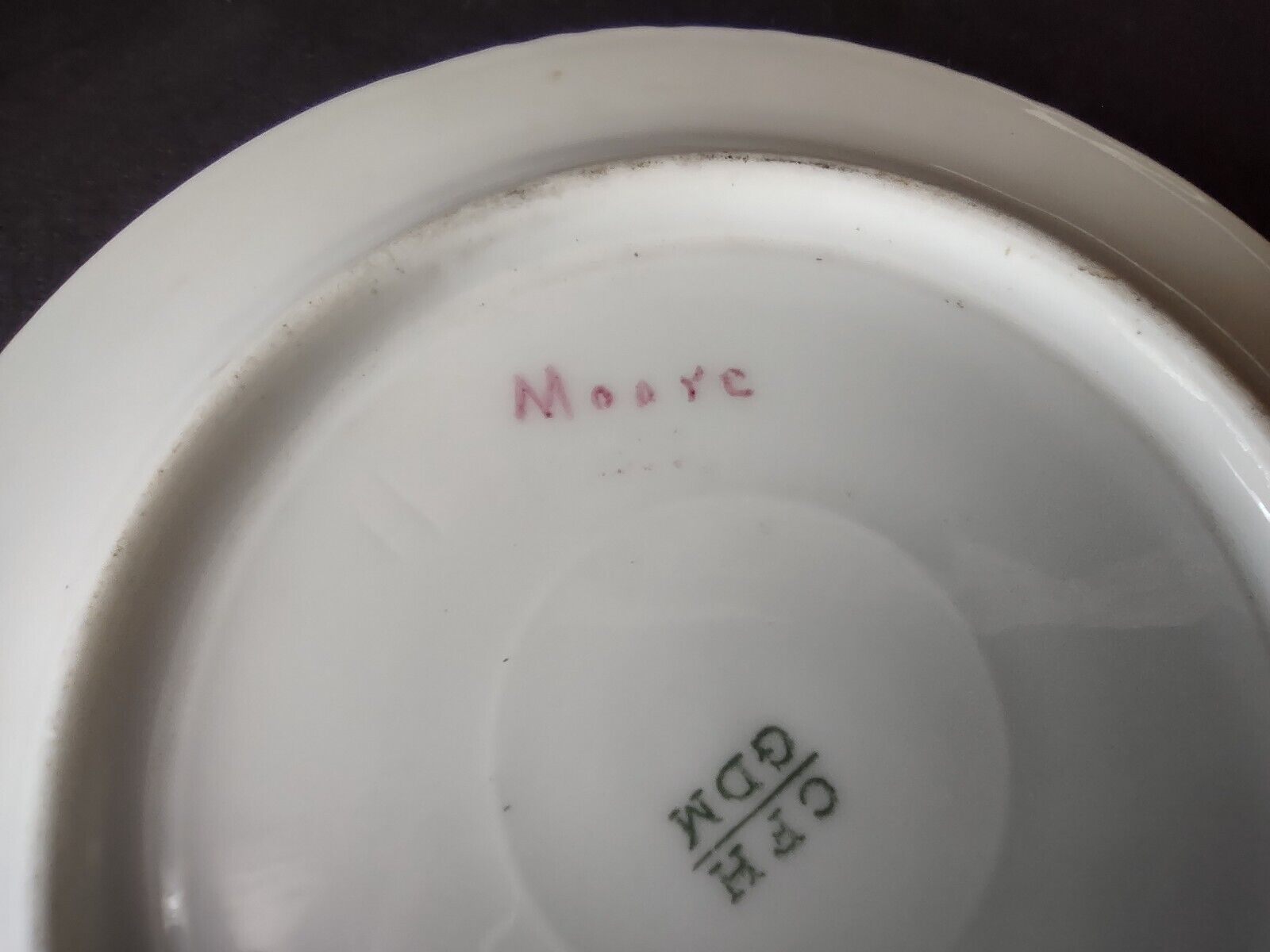 Vintage CFH GDM Field Haviland Limoges France Plate Purple Pansy 6-1/4" (lot 498