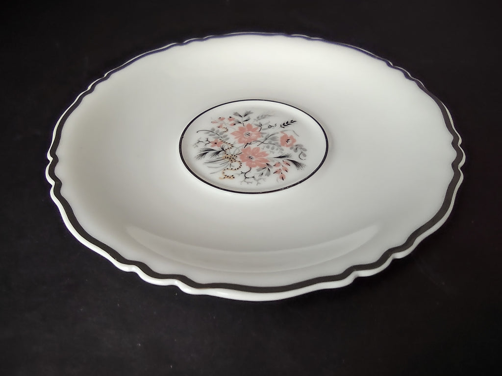 Haviland France Limoges Saucer ONLY Floradora Platinum Trim (lot 976)