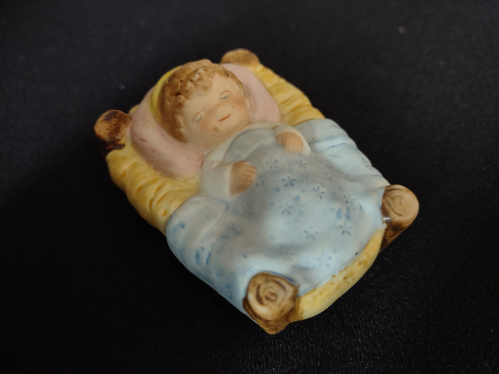 Vintage Homco Home Interiors Childrens Porcelain Pastel Nativity Set (lot 2427)