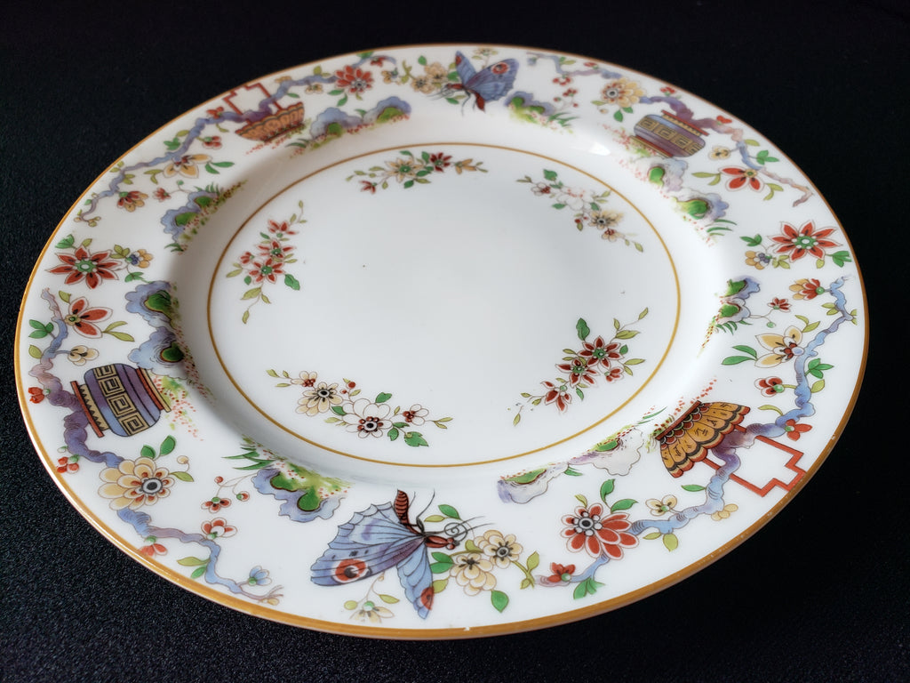 Vintage Royal Worcester Higgins Seiter Butterfly Salad Plate 8" (lot 2122)