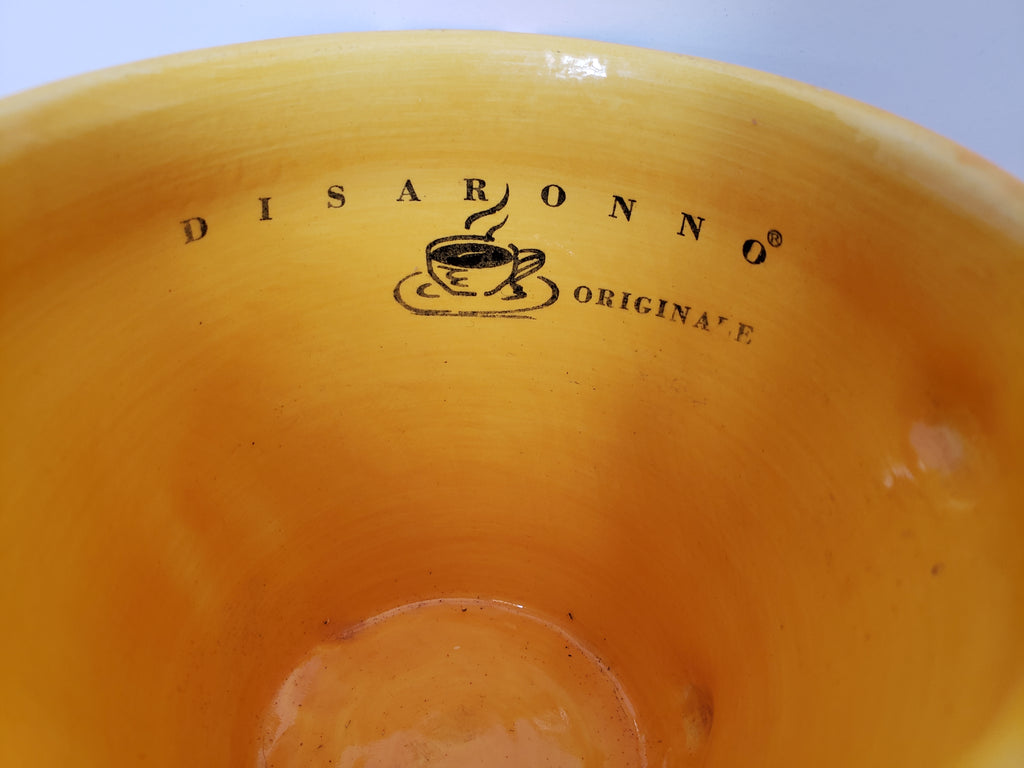 Vintage Disaronno Originale Ceramic Collectible Cup Mug Red Black (lot 2157)