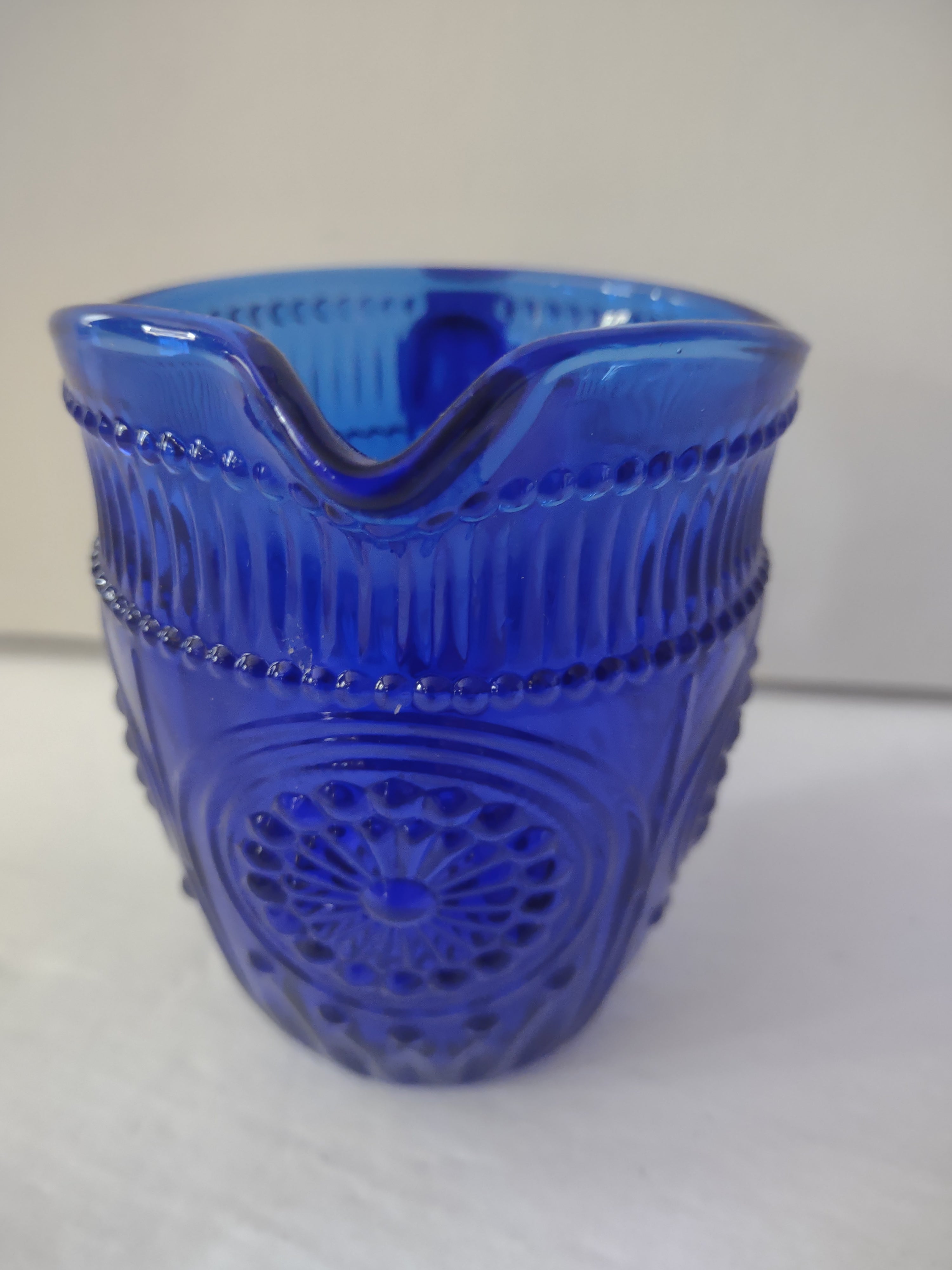 Pioneer Woman Adeline Collection 1.59 Liter Glass Pitcher Cobalt Blue (Lot 3563)