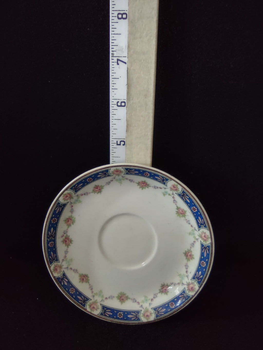 Vintage Johnson Brothers Demitasse Small Saucer Pink Floral (Lot 5641)