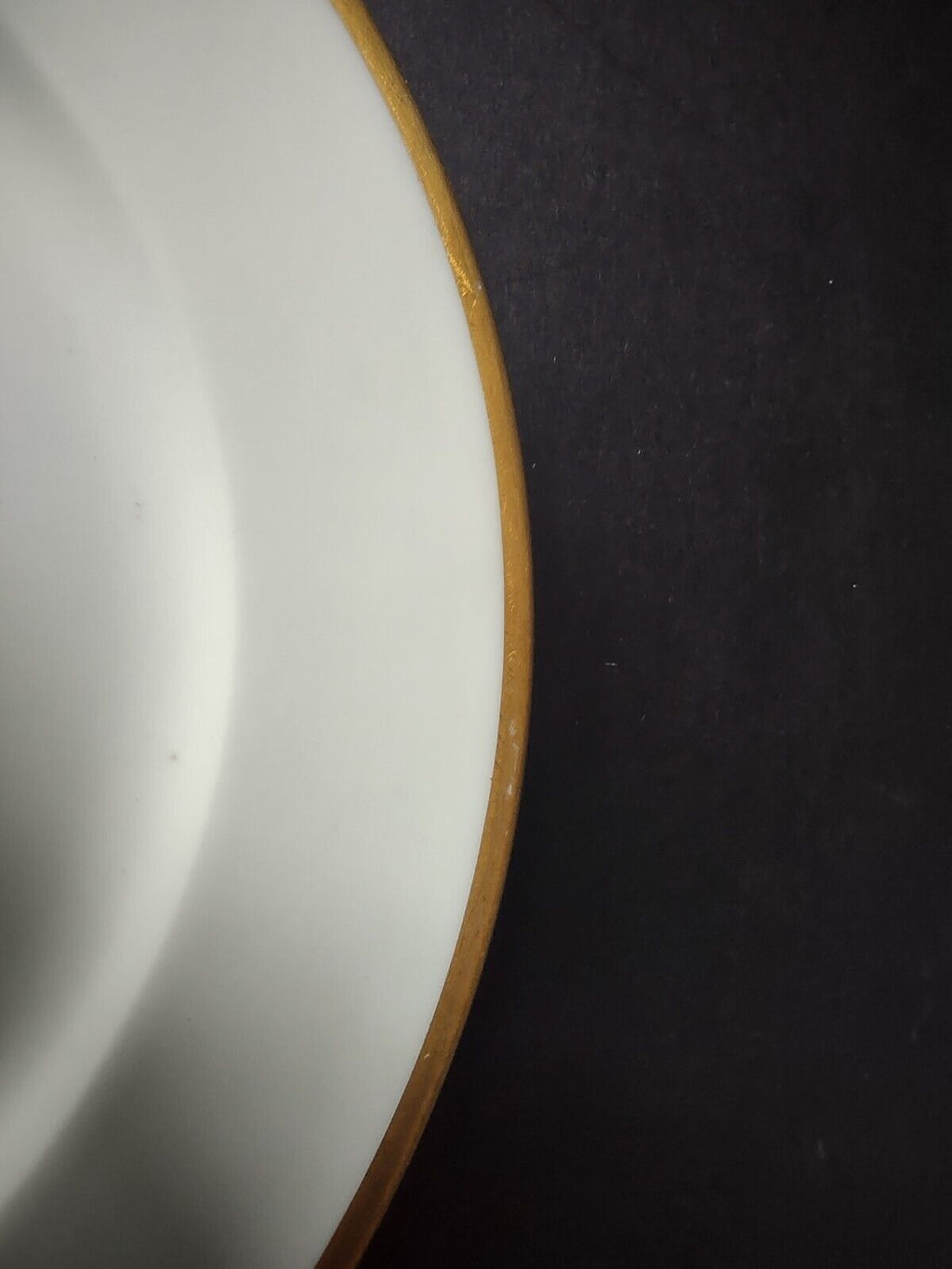 M. Redon PL Limoges France Gold Band Trim Salad Luncheon White Plate (lot 665)
