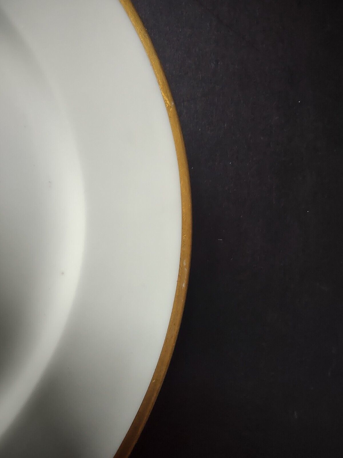 M. Redon PL Limoges France Gold Band Trim Salad Luncheon White Plate (lot 665)