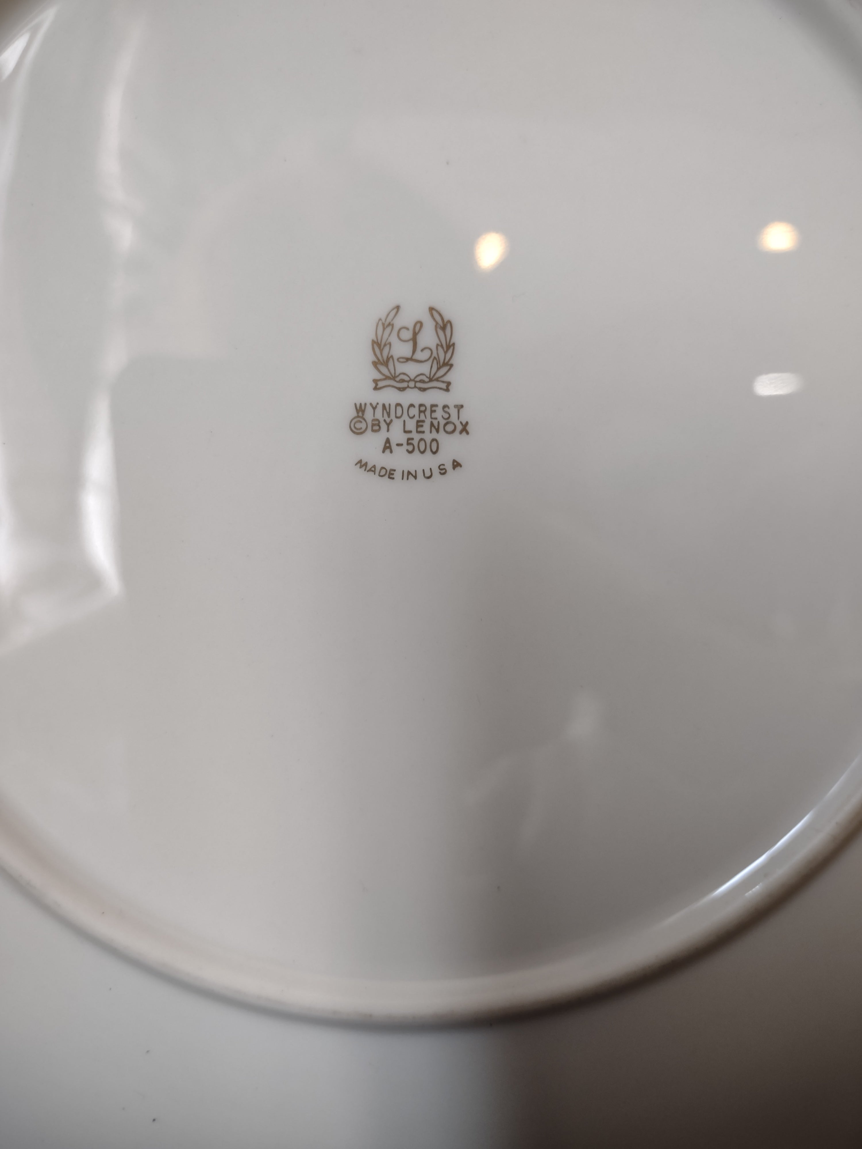 Vintage Lenox Wyndcrest A-500 Dessert or Salad Plate 8" (lot 1861)