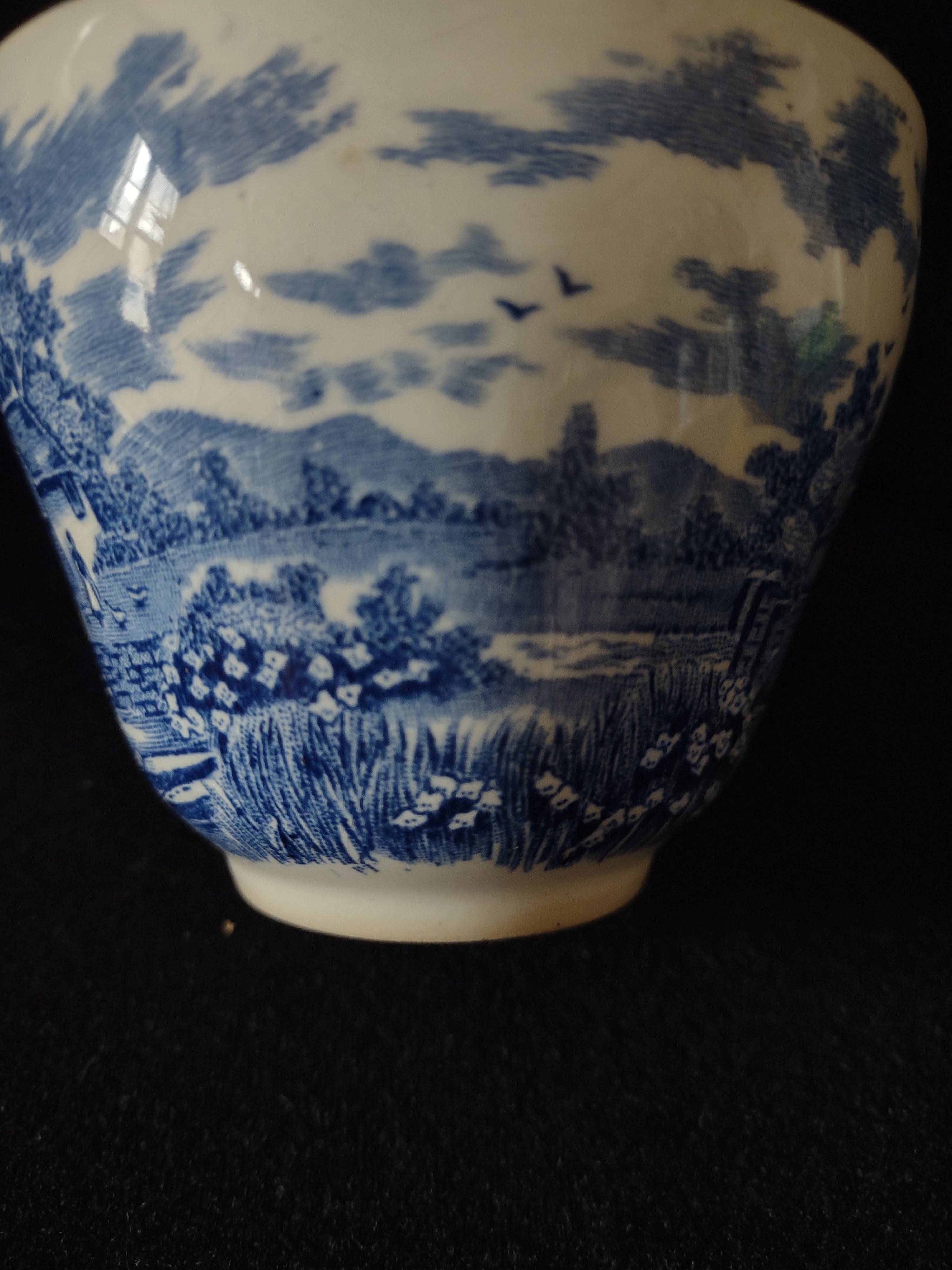 Vintage Salem Ironstone Teacup English Village Olde Staffordshire (Lot 5571)