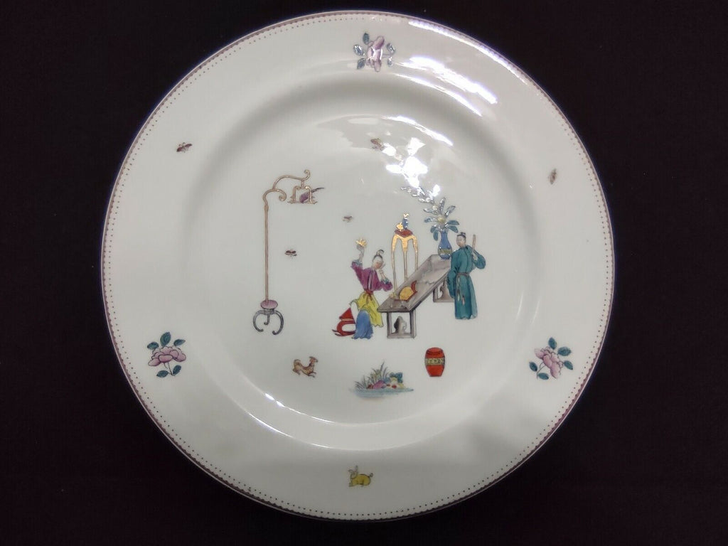 034 Vintage Bone China Platter Reproduction of Early Worcester Chinese Motiv