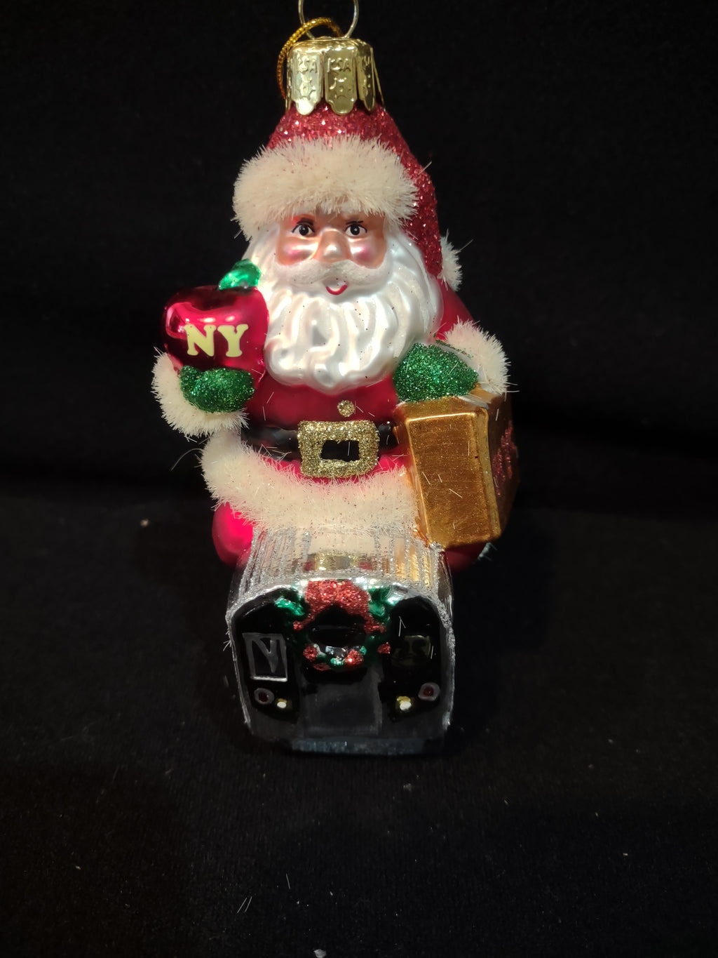 Christmas Kurt S Adler Noble Gems Glass Santa Claus Ornament NYC (Lot 4147)