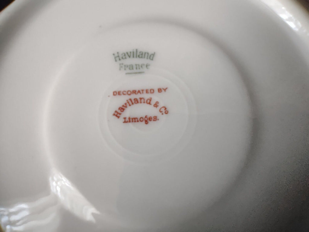 Haviland Limoges Silver Anniversary Gold Trim Saucer Plate 5-1/2" (lot 660)