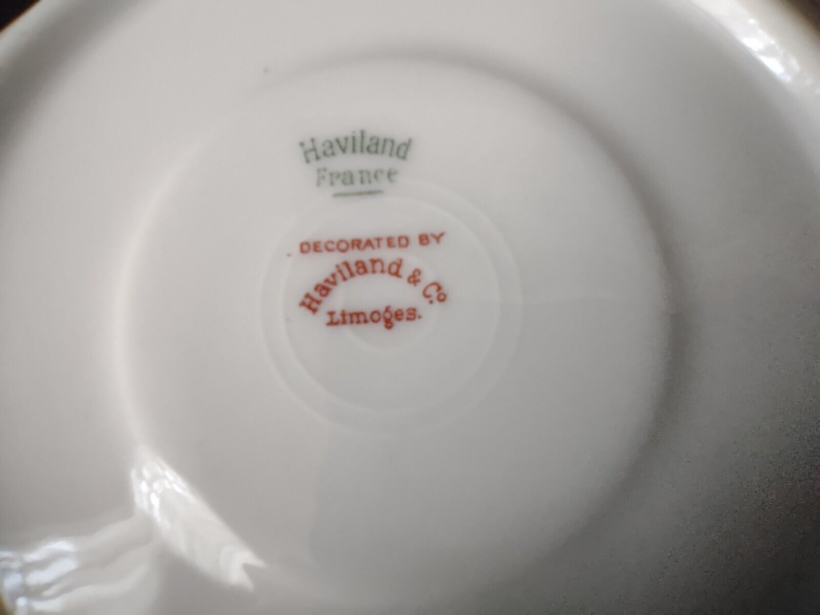 Haviland Limoges Silver Anniversary Gold Trim Saucer Plate 5-1/2" (lot 660)