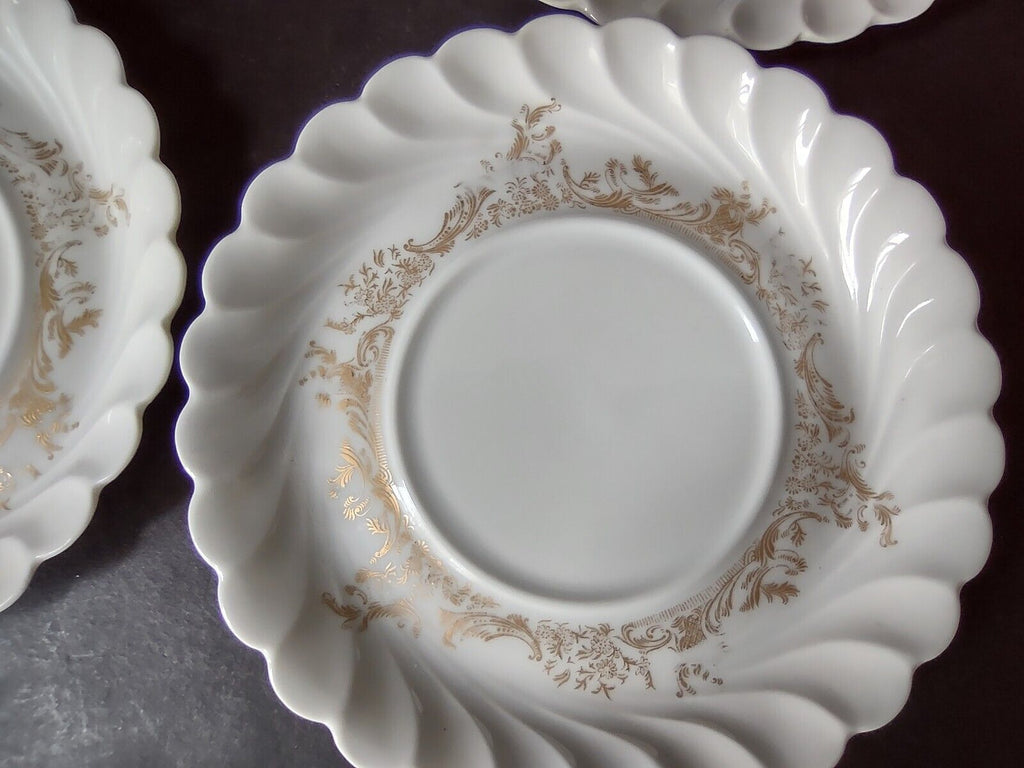 Ladore Haviland Limoges France 5 x Plate 2 x Saucer Gold (lot 563) IMPERFECT