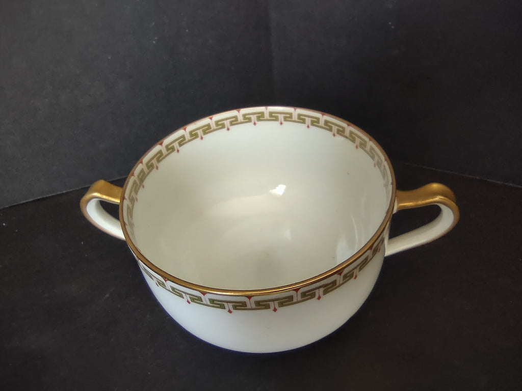 Haviland Limoges Bouillon Cup ONLY Albany Red (lot 1062)