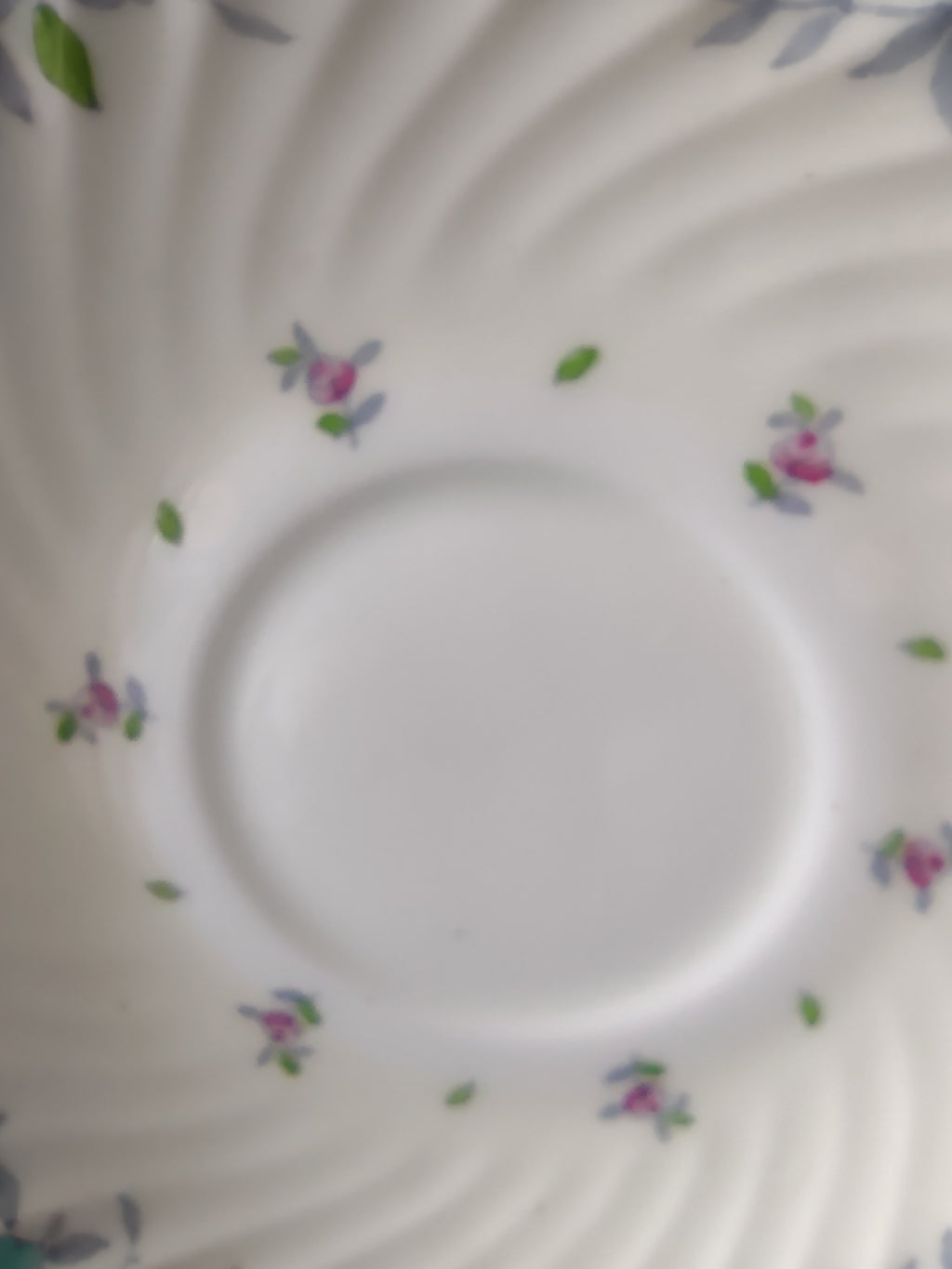 Vintage Minton Printemps Bullion Cup Liner Bone China Floral Gold x2 (Lot 5470)