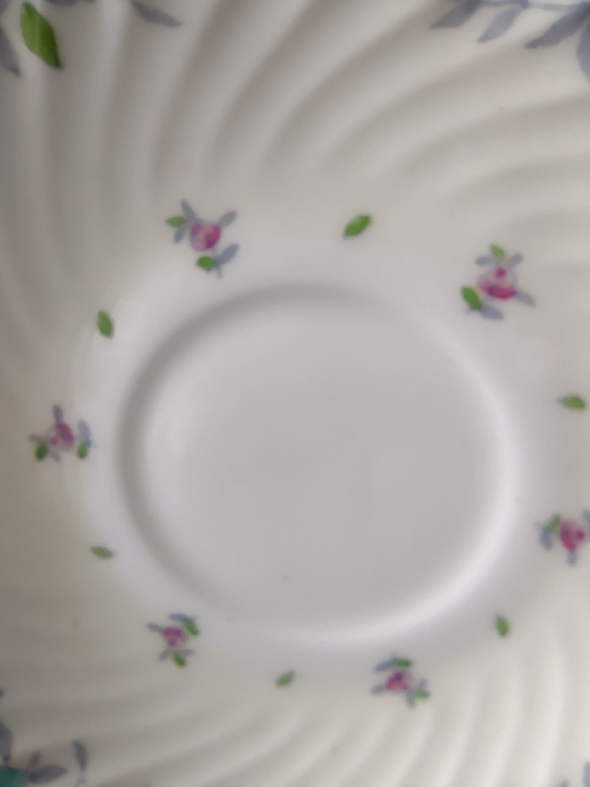 Vintage Minton Printemps Bullion Cup Liner Bone China Floral Gold x2 (Lot 5470)