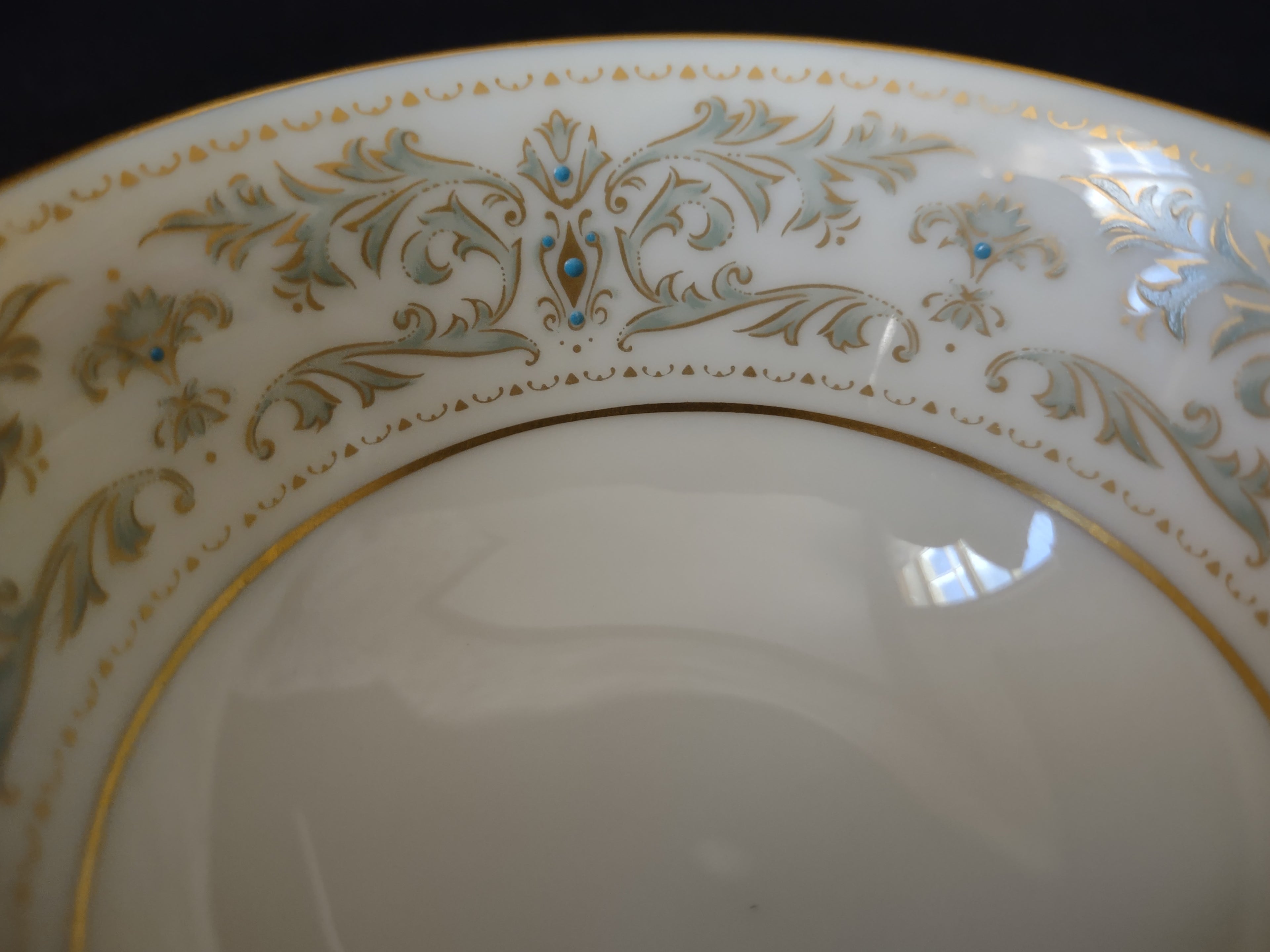 Vintage Lenox Noblesse Gold Trim Tea Cup with Saucer (lot 1805)