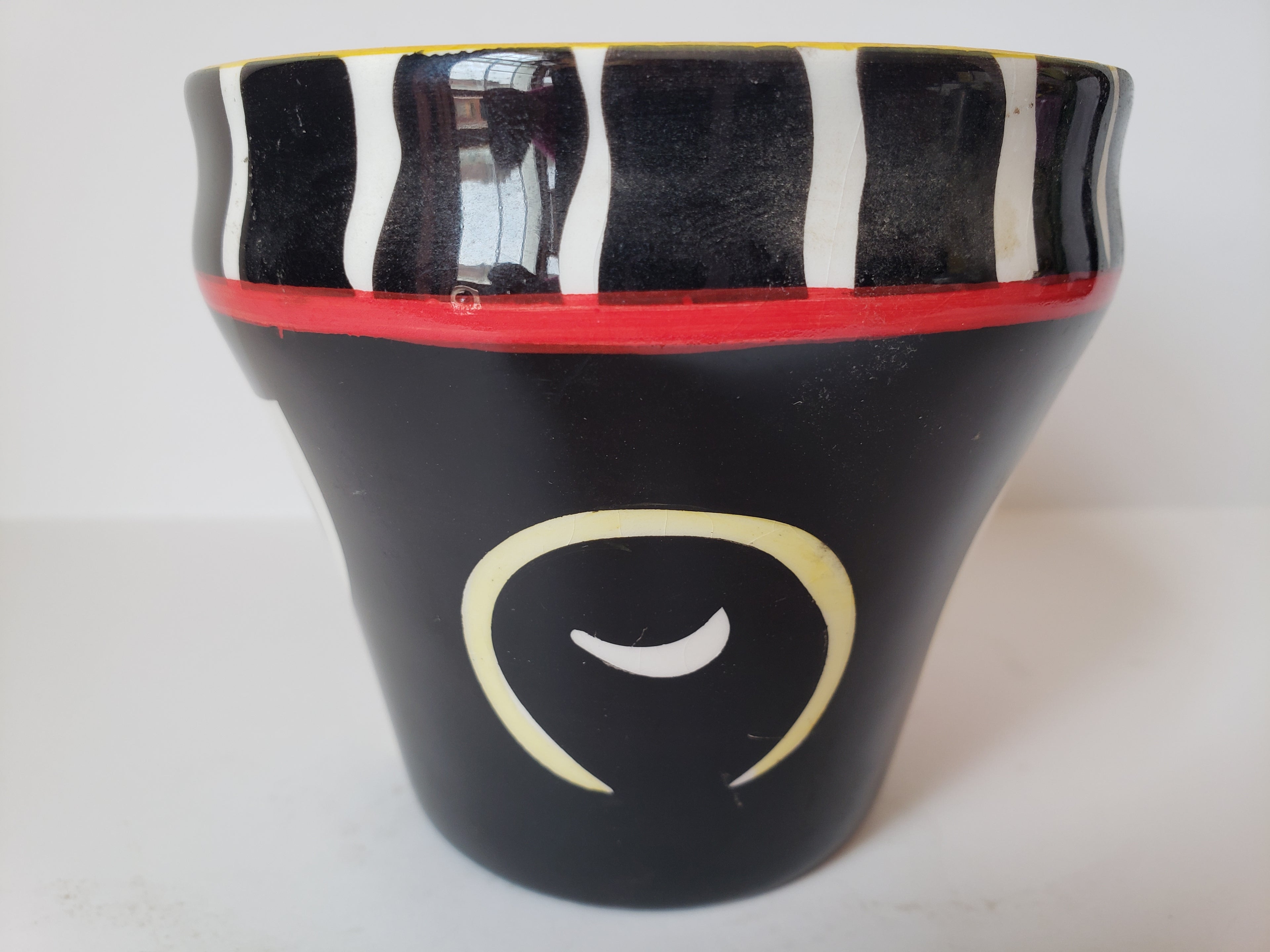Vintage Disaronno Originale Ceramic Collectible Cup Mug Red Black (lot 2157)