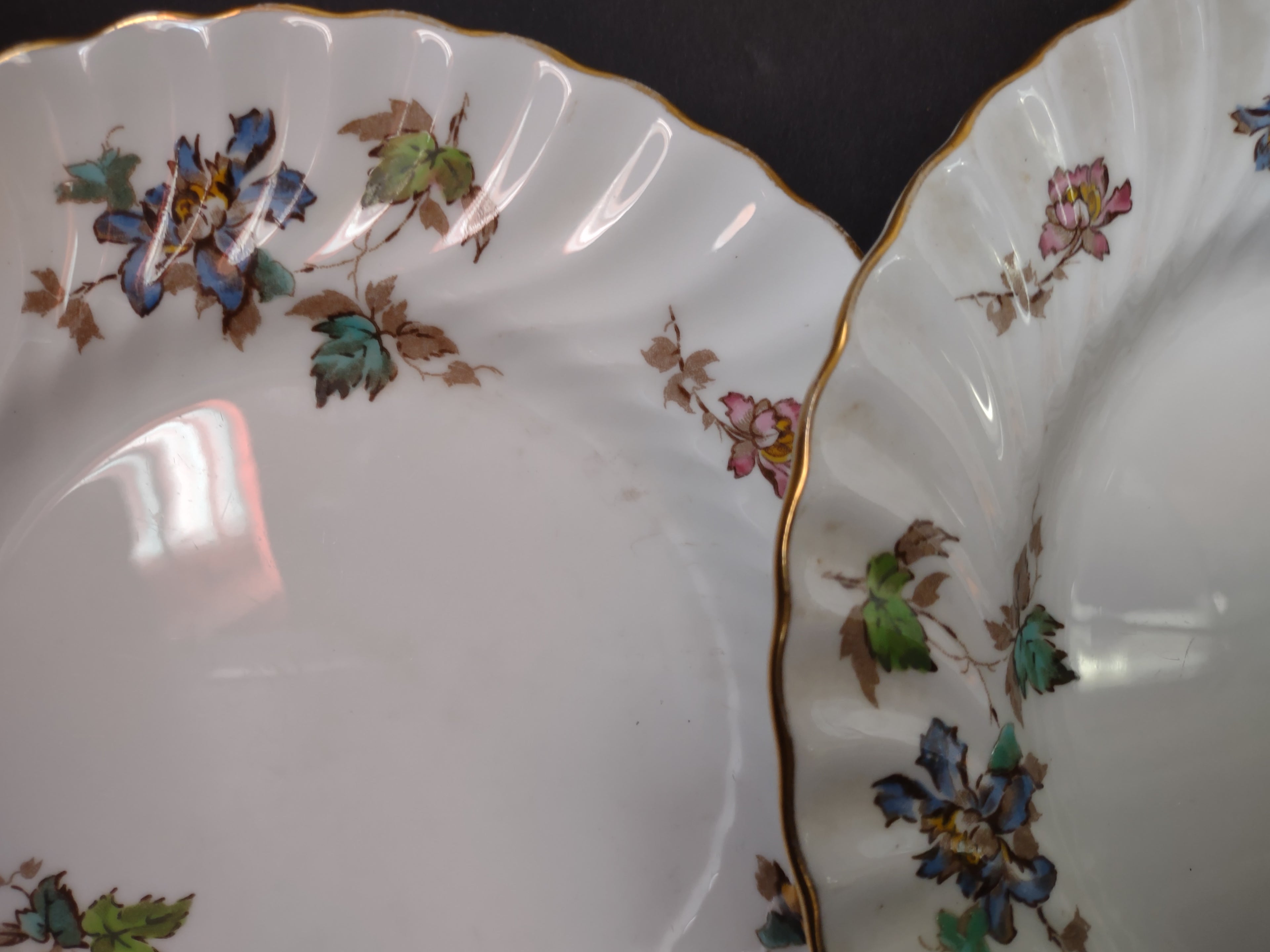 Vintage Minton England Bone Vermont Lunch Salad Plate x 3 IMPERFECT (lot 5461)