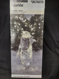 Christmas Penguin Frozen Fire Silver Vines 23" Yard Decor (lot 1319)
