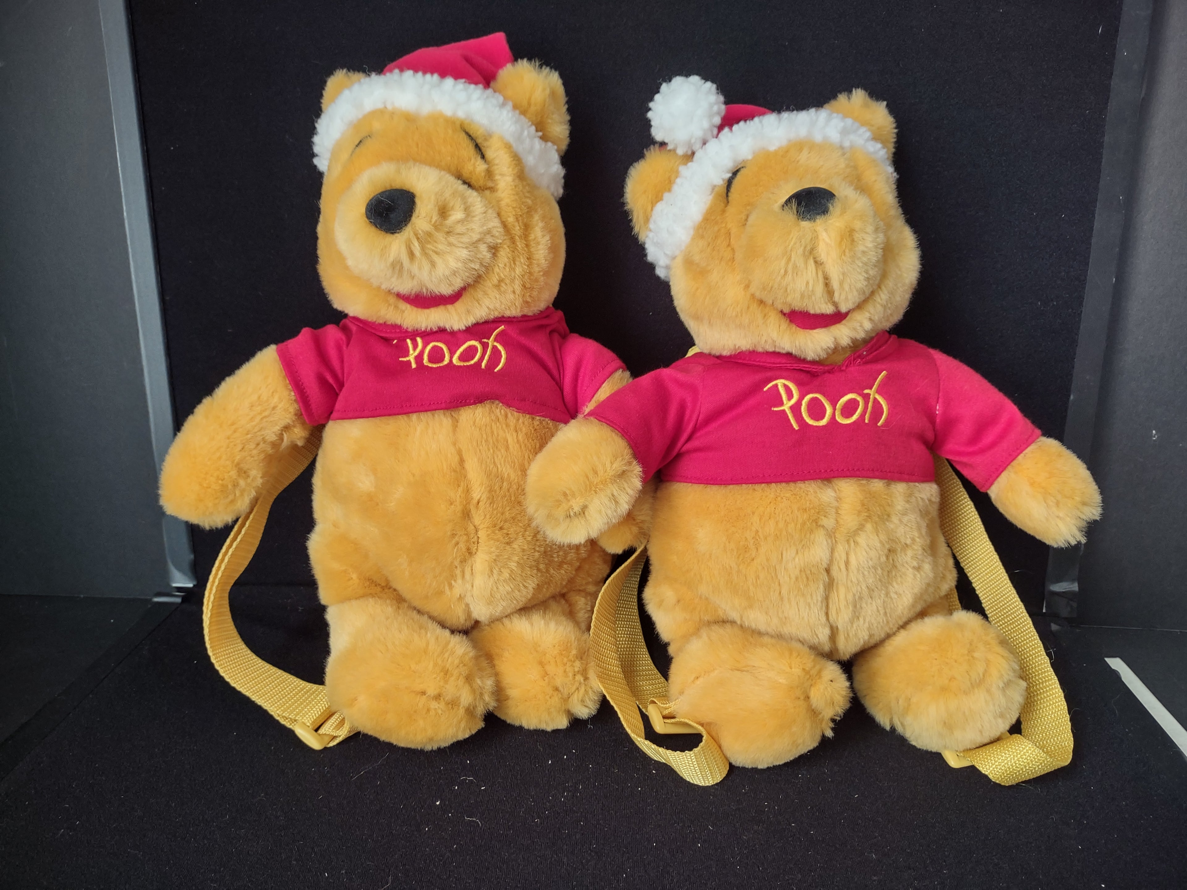 Christmas Disney Pooh Bear Toy with straps set of 2 (lot 2360)