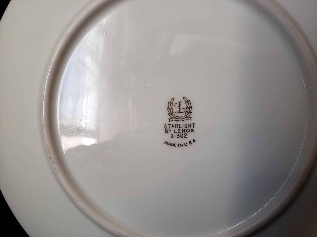 Vintage Lenox Starlight Plate X-302 Dessert or Salad 8" (lot 2004)
