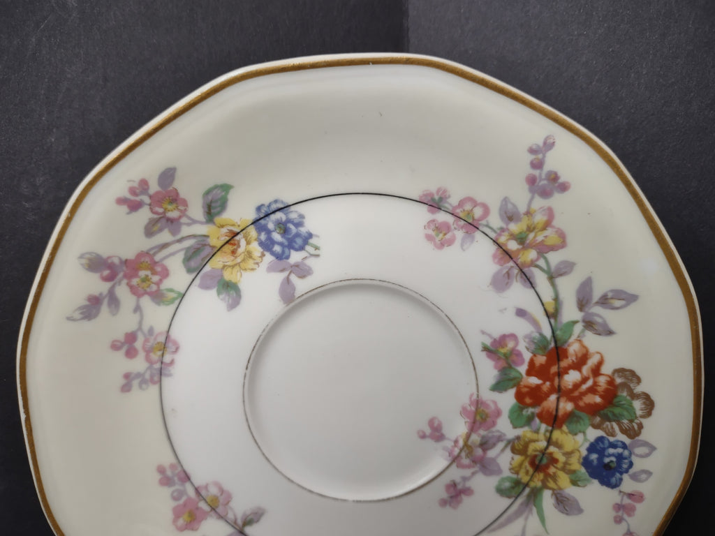 Haviland Limoges Yellow Jewel Saucer ONLY Floral (lot 819)
