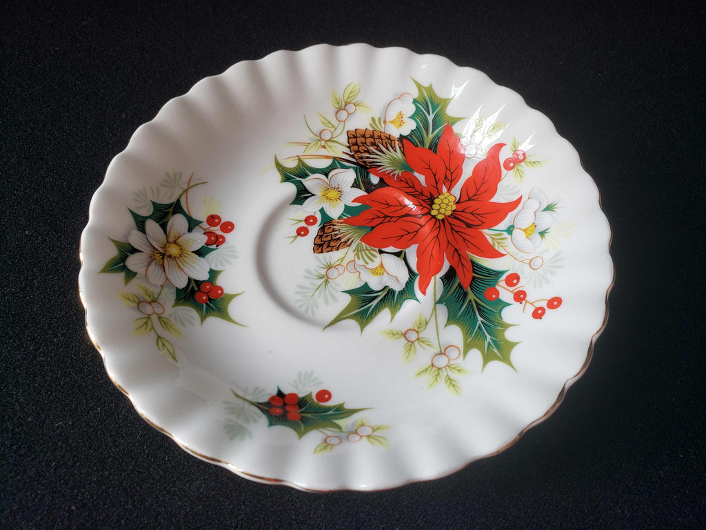 Vintage Royal Albert Bone China Yuletide Saucer ONLY (lot 2014)