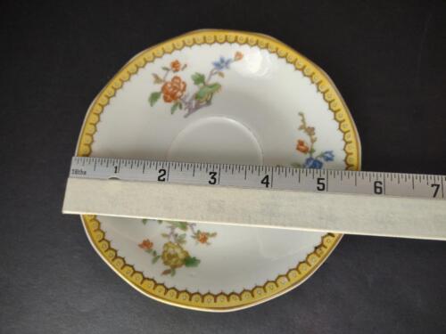 Haviland Limoges Eden 5-3/4" Saucer ONLY Gold Trim Parrot ( lot 778)