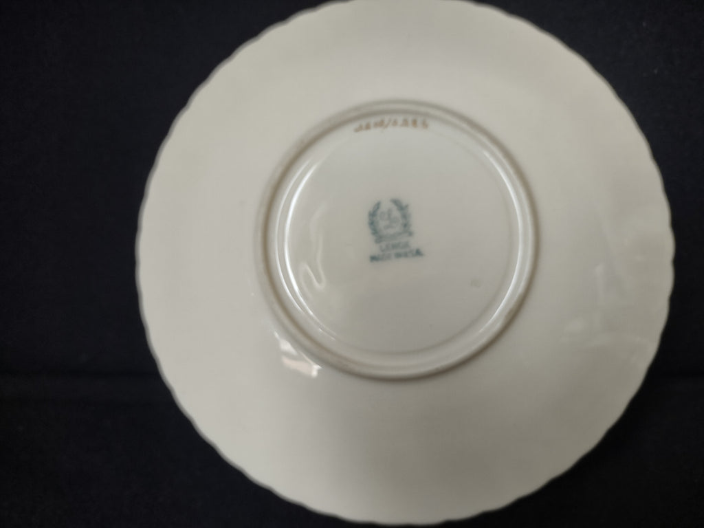 Vintage Lenox Pavlova Tea Cup with Saucer Blue Stamp (lot 1840)