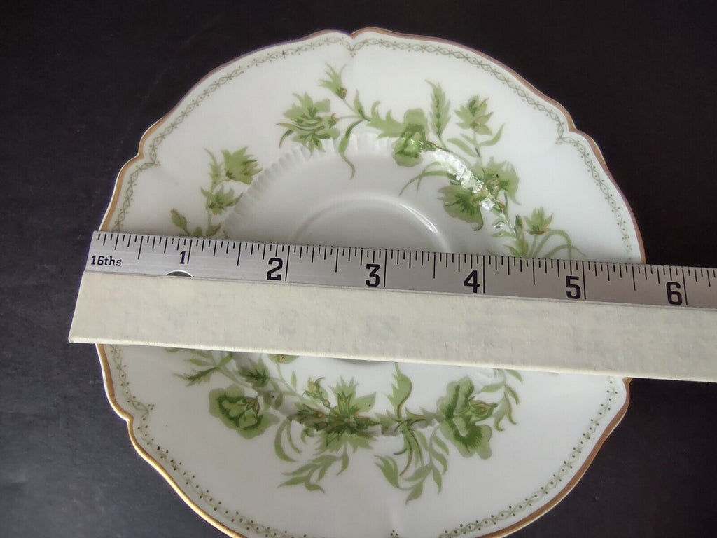 Haviland Limoges France Carette Saucer ONLY Green Design (lot 736)