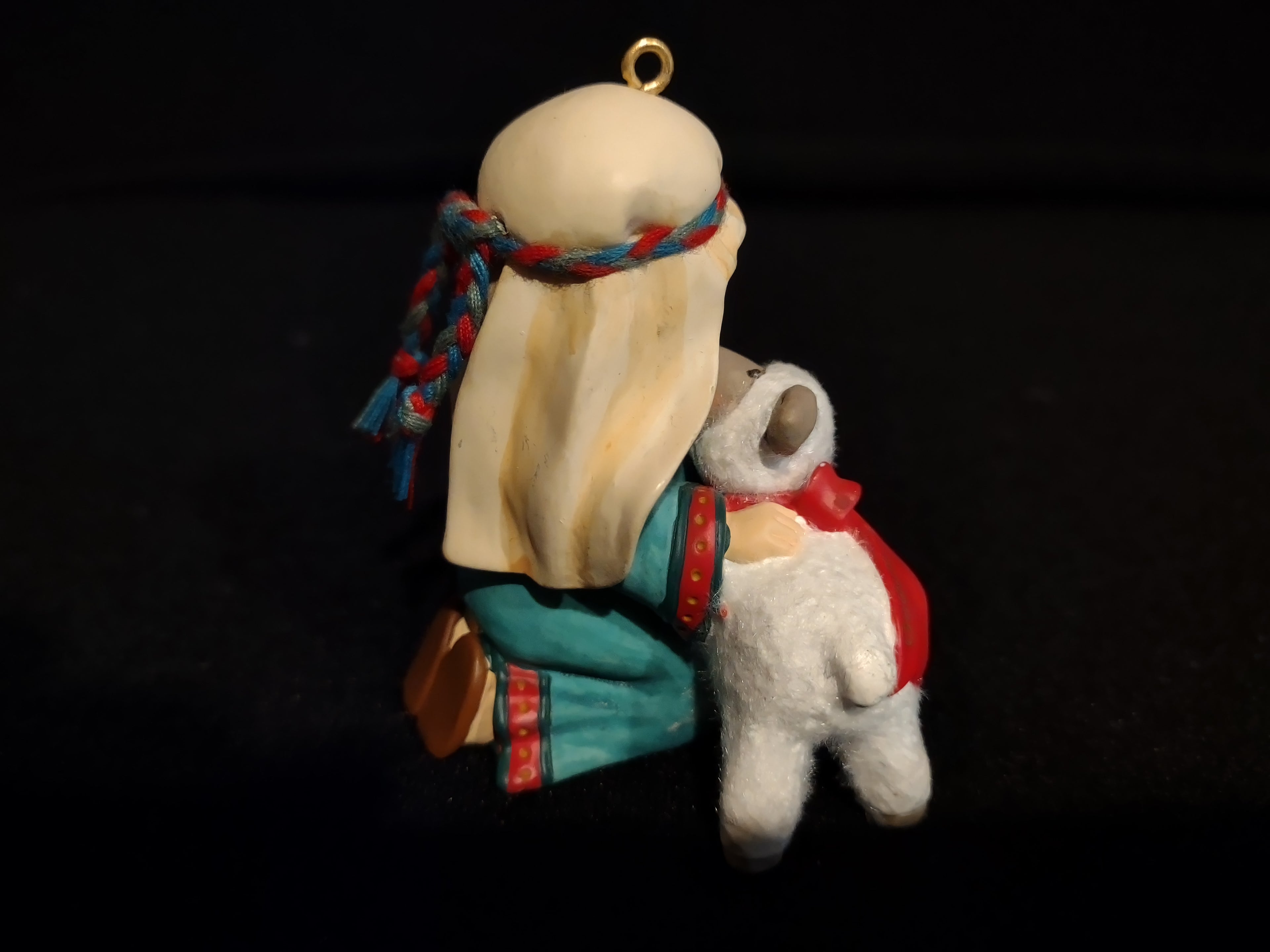 Hallmark 2004 Christmas Ornament Shepherd Boy Godchild with Lamb (lot 2444)