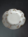 Haviland Limoges Set of 2 Bread/Butter 6-1/4" Gold Trim Roses (lot 381)