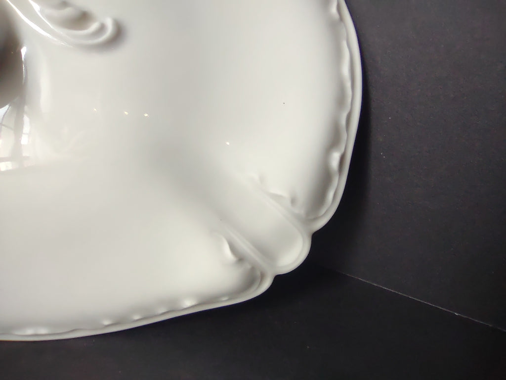 Haviland France Limoges Rectangular Lid for Serving Bowl Plain White (lot 1020)