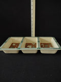 Vintage Pfaltzgraff Mission Flower 3 Divided Rectangular Serving Dish (Lot 5291)