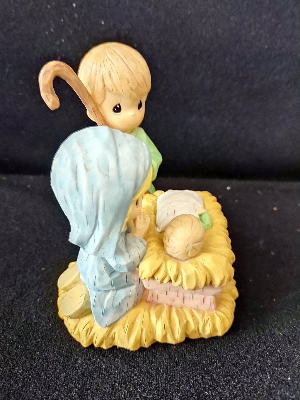 Vintage Precious Moments Nativity Set Barn Mary Joseph Jesus (Lot 3649)