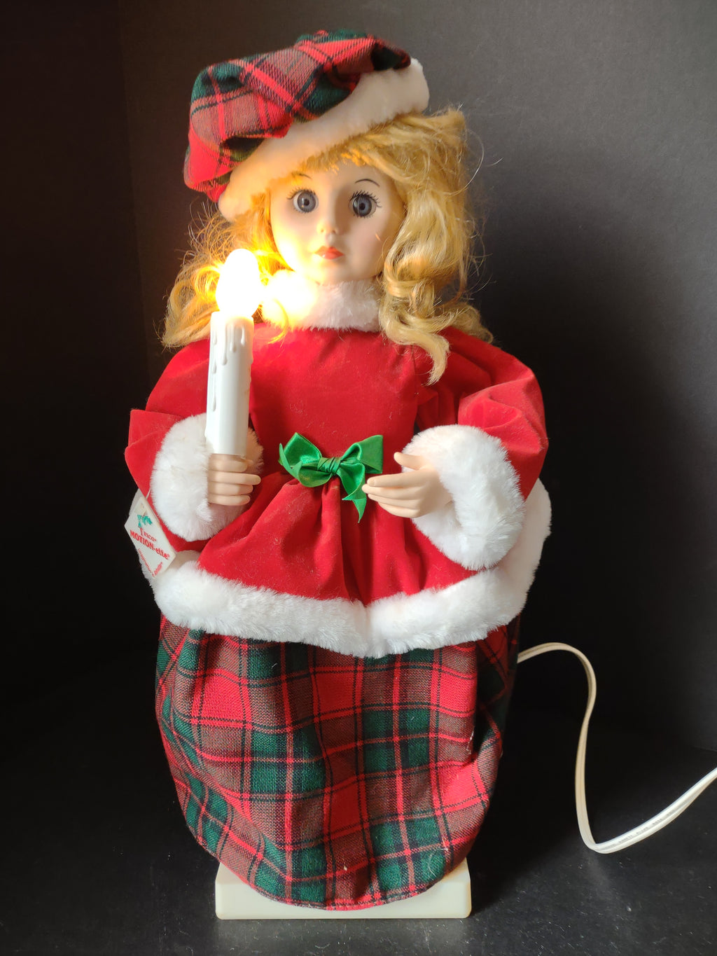 Vintage Original Christmas Motionette Figure Telco Animated (lot 1422)