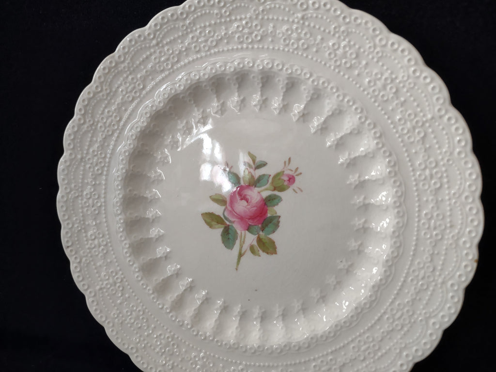 Vintage Spode Jewel Billingsley Rose Small Plate Red Stamp Ironstone (lot5832)