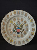 Vintage Japan Two Hundred Years of Presidents Wall Plate (lot 5288)