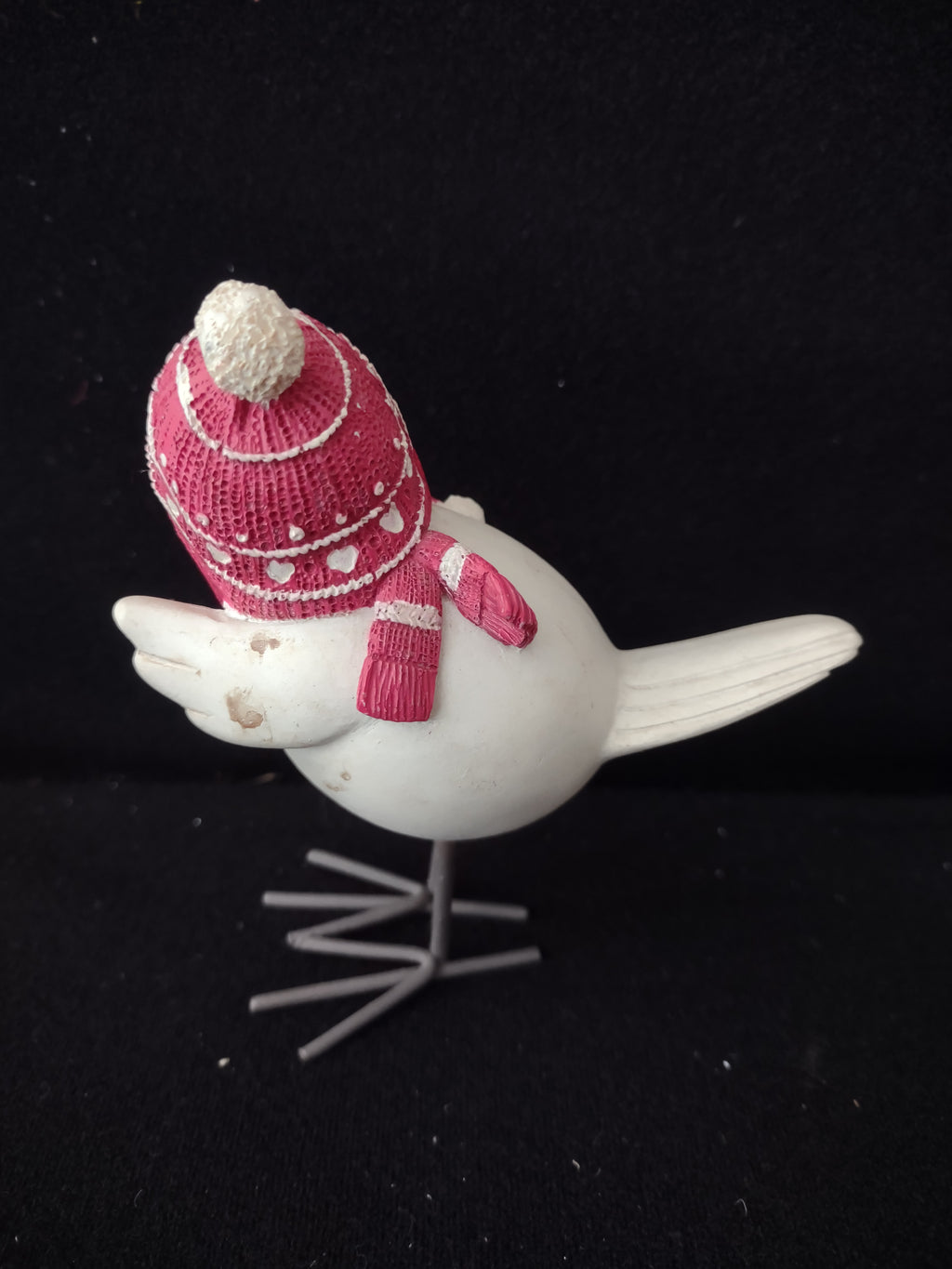 Vintage Winter Christmas 3 Skating Birds in Hats Cute Funny (Lot 3673)