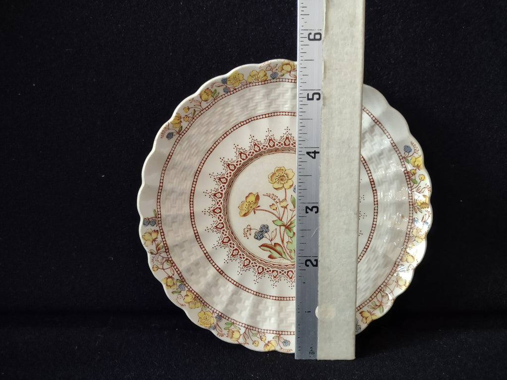 Vintage Spode Buttercup Saucer English Countryside Ironstone (lot 5749)