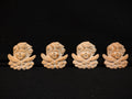 Vintage Terracotta Fridge Magnet Cherub Angel x 4 (lot 5390)