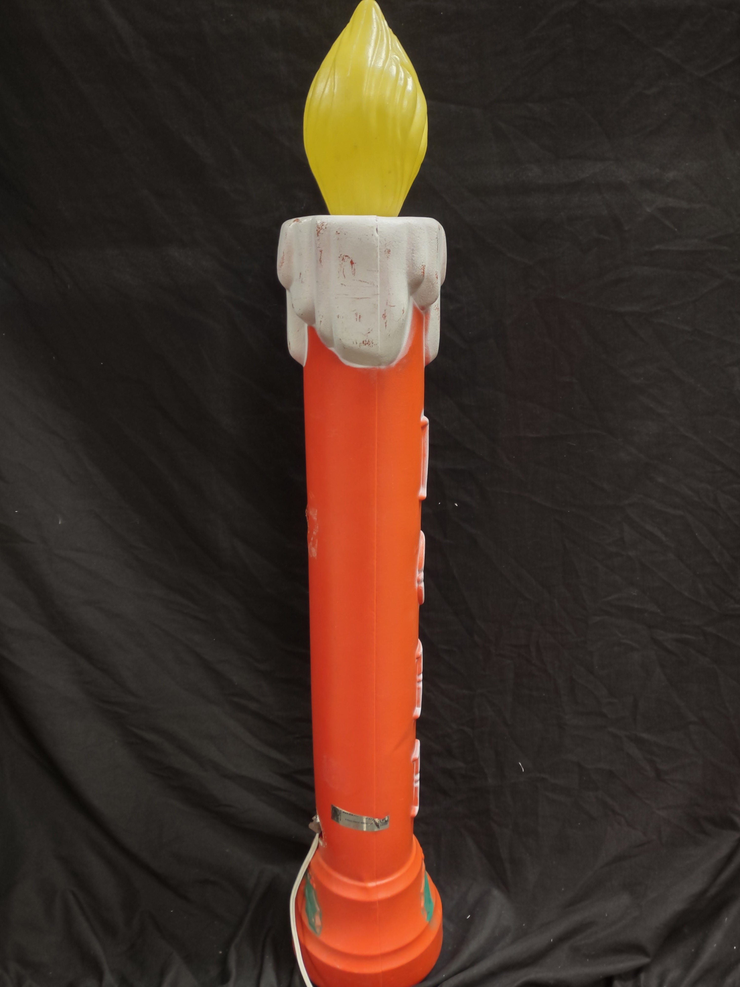 Vintage Christmas Blow Mold Candle 37" (lot 2333)