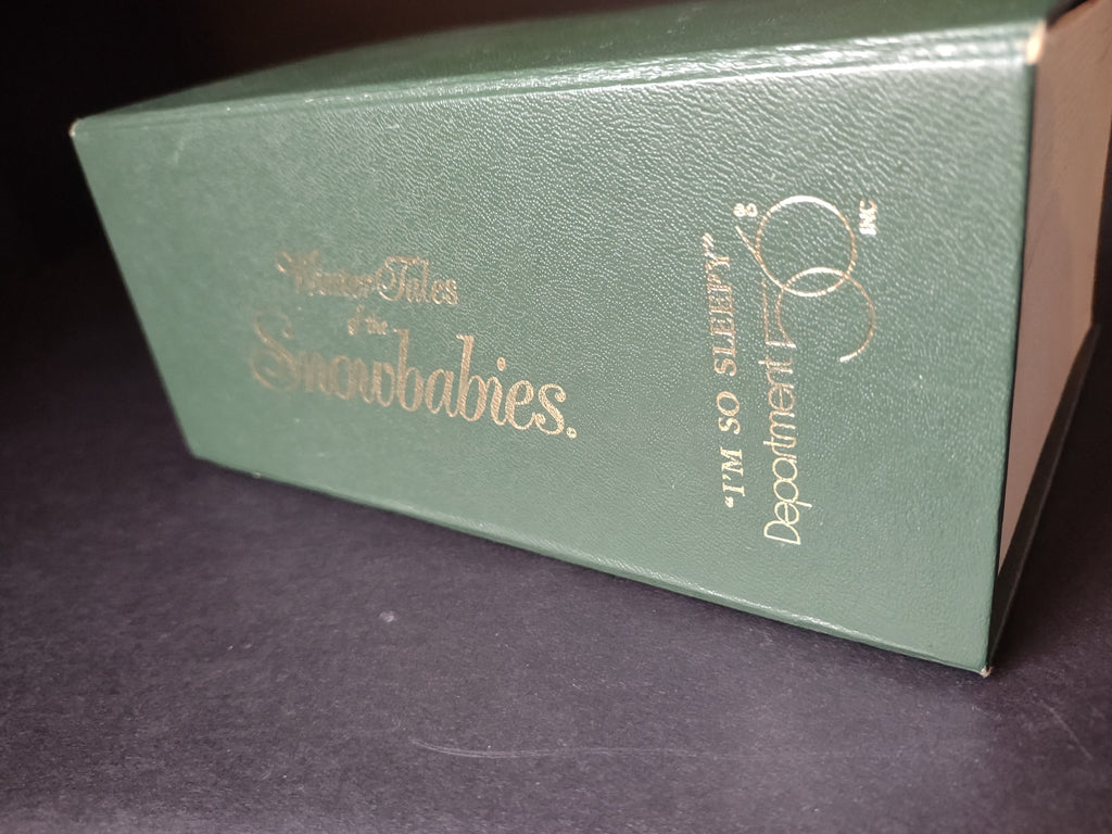 Vintage Christmas Snowbabies Winter Tales "I am so sleepy" (lot 1445)