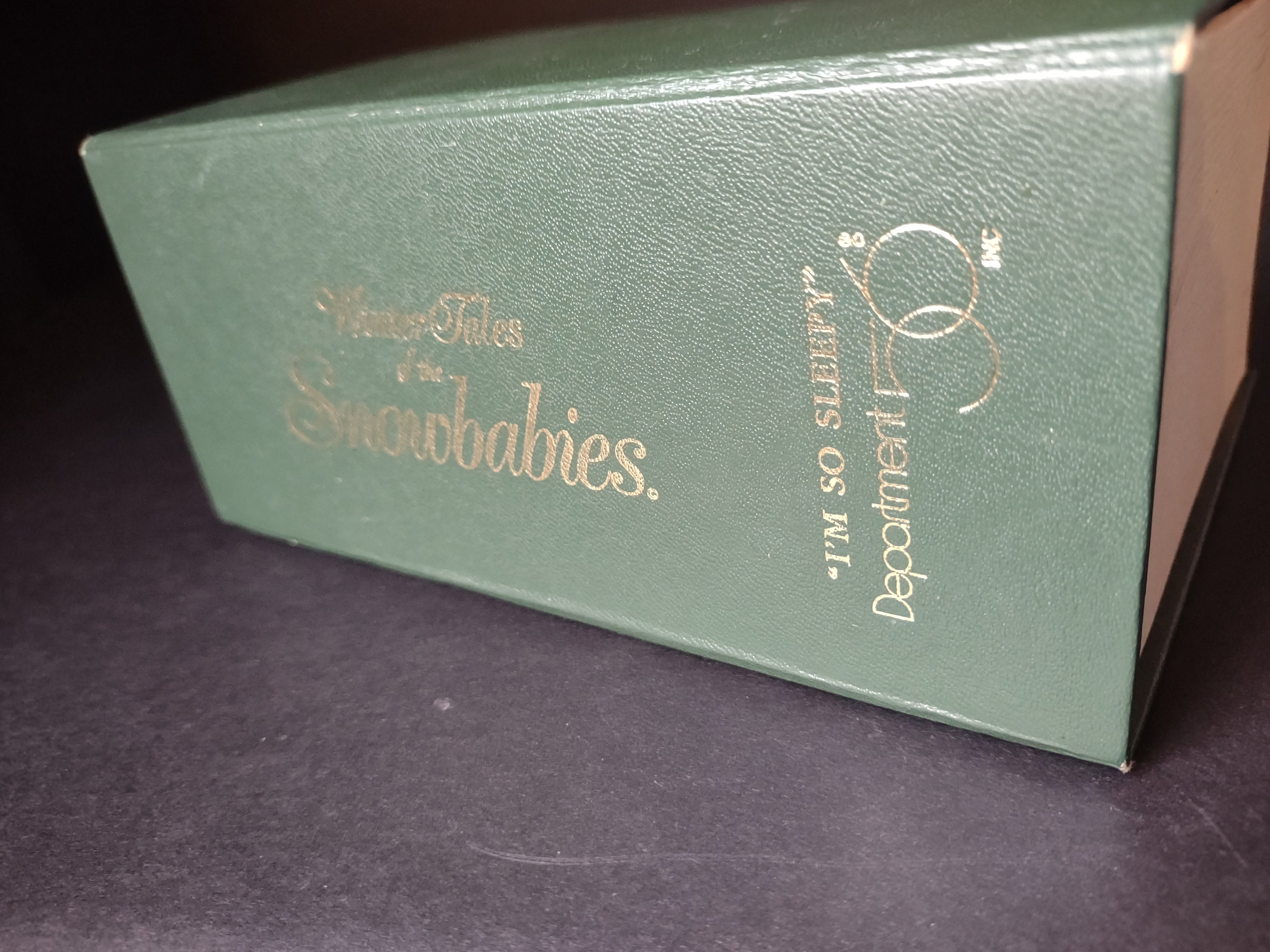 Vintage Christmas Snowbabies Winter Tales "I am so sleepy" (lot 1445)