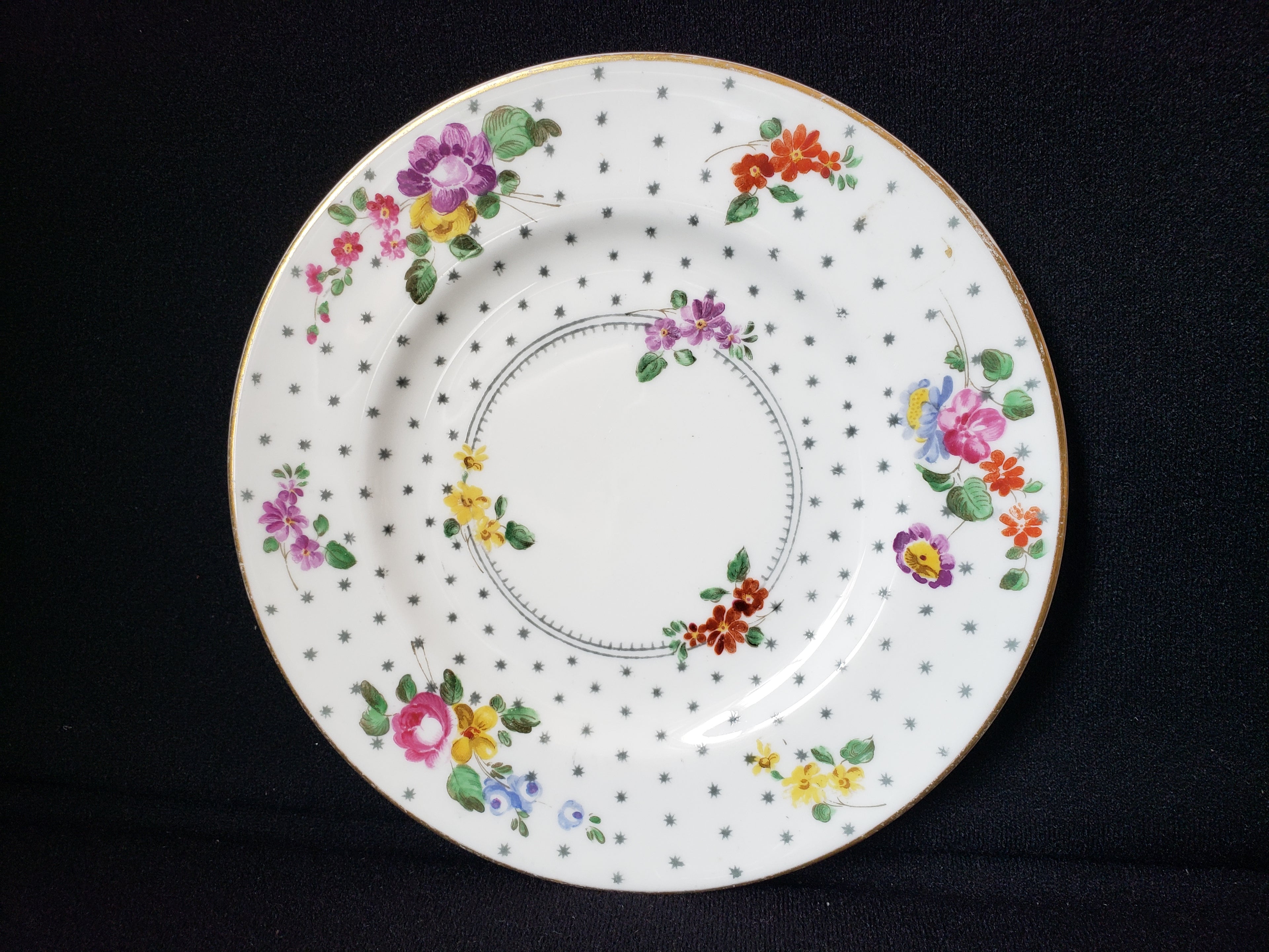Vintage Royal Worcester Astral Stars Bread or Dessert Plate 6" (lot 2083)